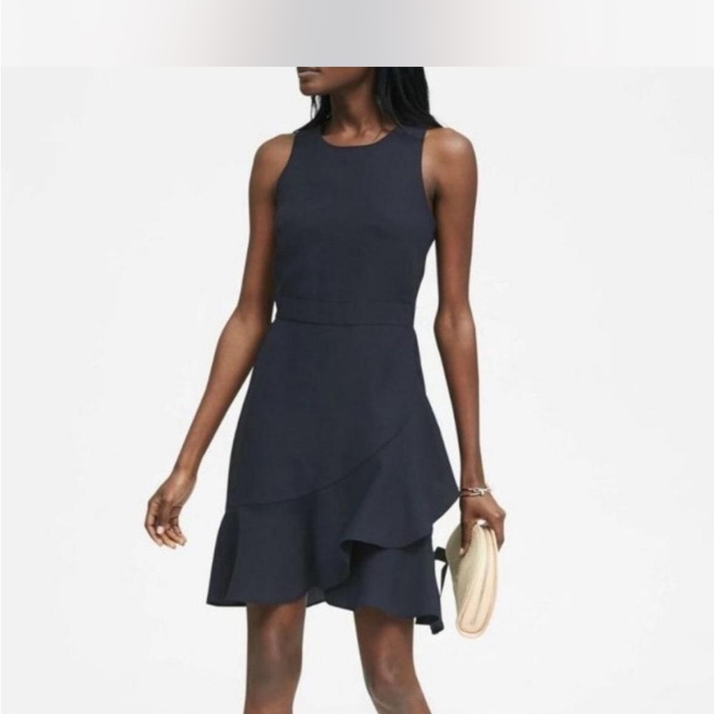 Banana Republic Navy Asymmetrical Dress